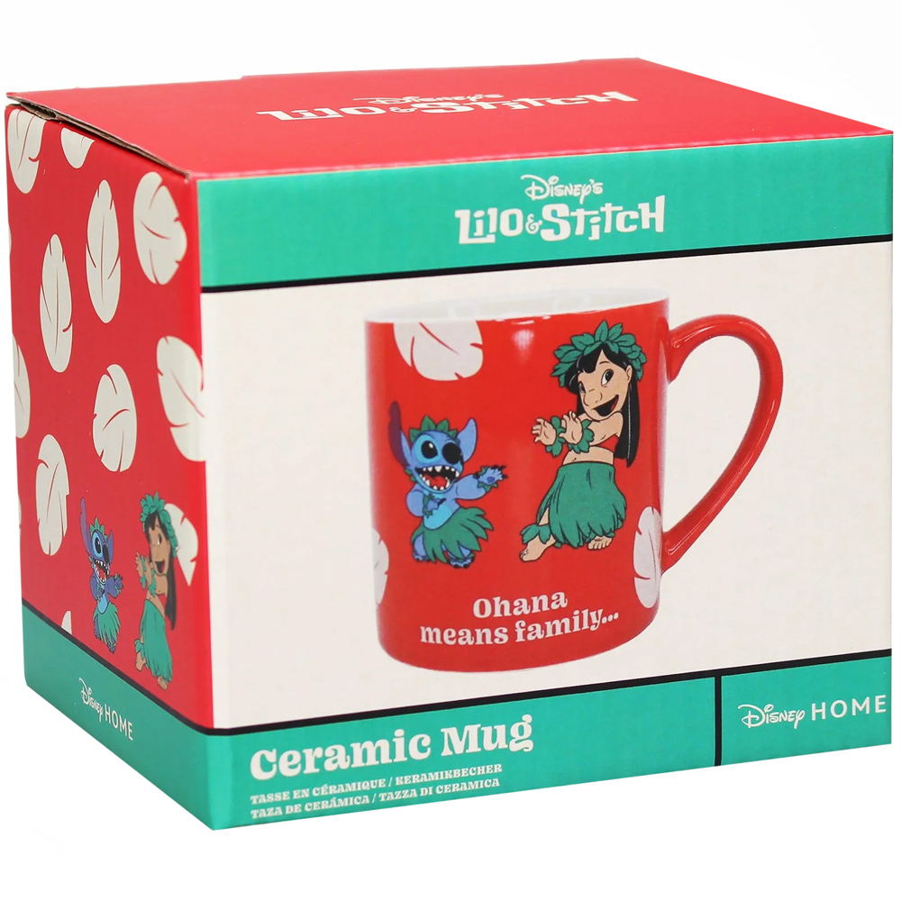 Disney Lilo and Stitch Mouth Design on Bottom Ceramic Coffee Mug New 