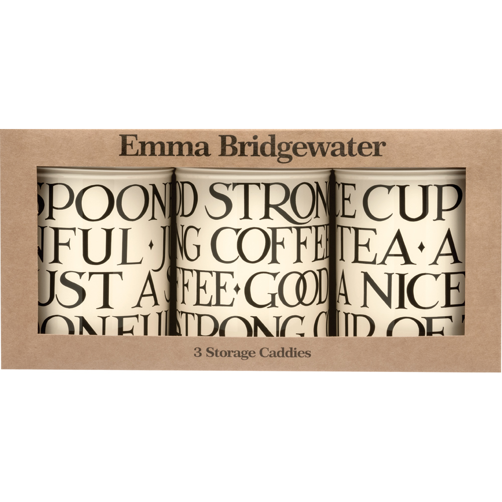 emma bridgewater tea coffee sugar canisters