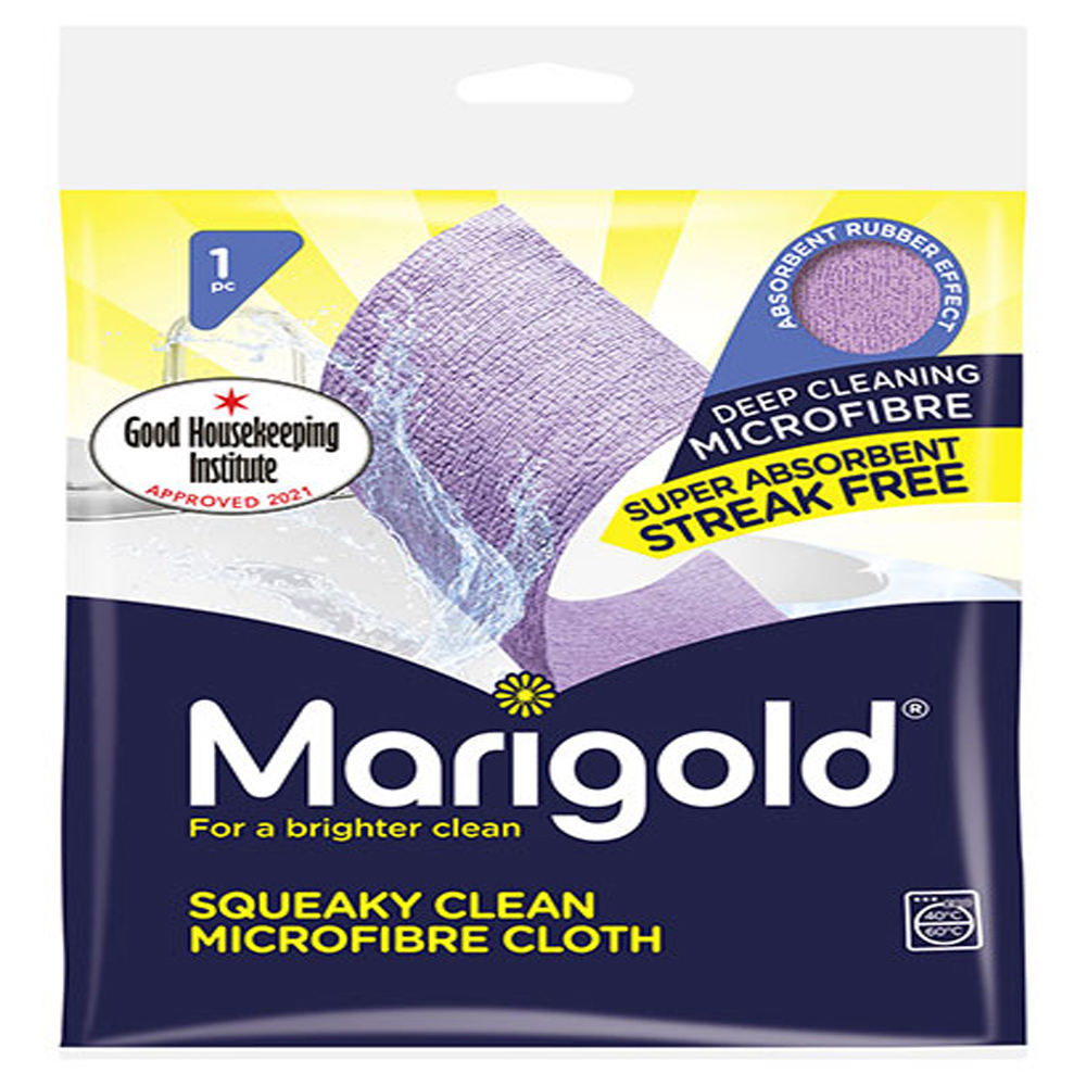 Marigold Squeaky Clean Microfibre Cloth Deep Cleaning Super Absorbent