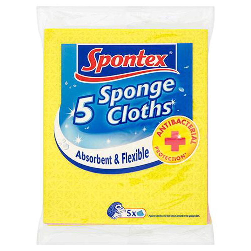 Spontex 5 Sponge Cleaning Cloths | EBay